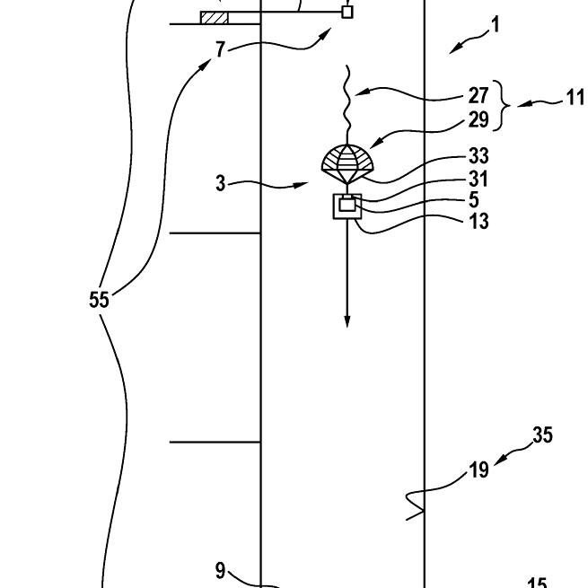 Method and device for measuring a shaft such as an elevator shaft